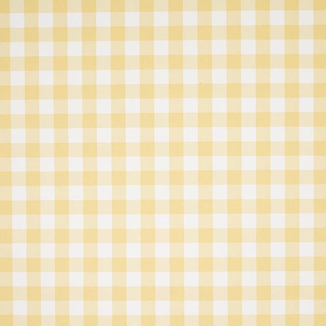 Schumacher Willa Check Small Yellow Wallpaper