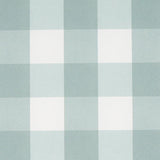 Schumacher Willa Check Small Seaglass Wallpaper