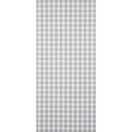 Schumacher Willa Check Small Grey Wallpaper