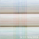 Schumacher Minerva Plaid Peacock Wallpaper