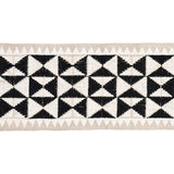 Schumacher Black Zulma Embroidered Tape