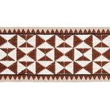 Schumacher Brown Zulma Embroidered Tape