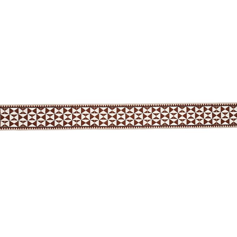 Schumacher Brown Zulma Embroidered Tape