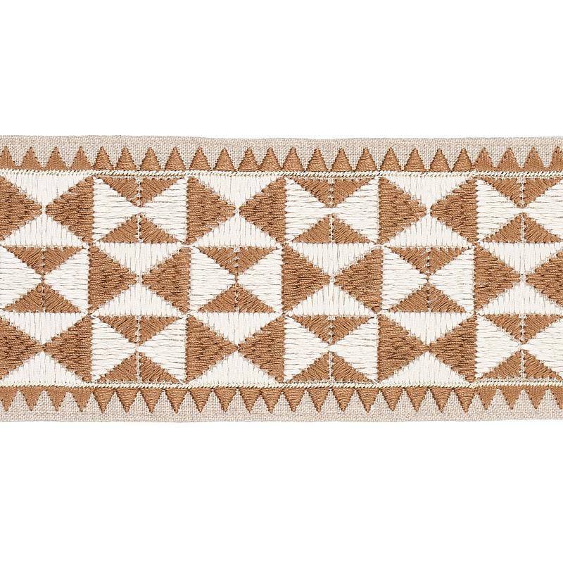 Schumacher Sand Zulma Embroidered Tape