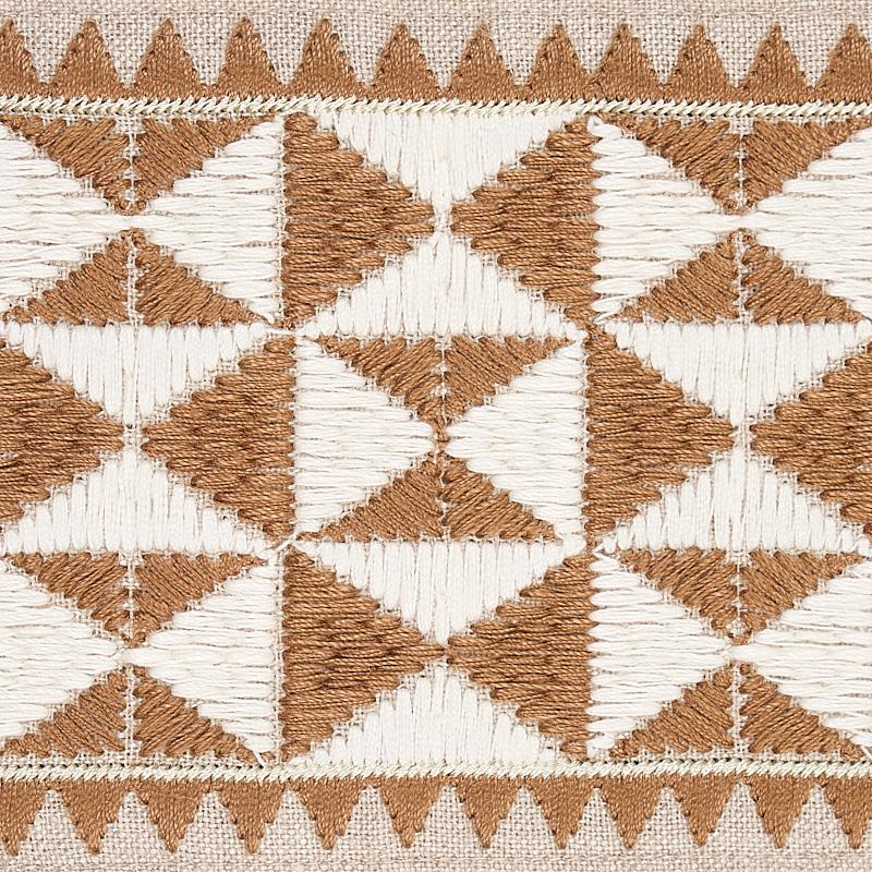 Schumacher Sand Zulma Embroidered Tape