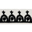 Schumacher Black On Ivory Noelia Embroidered Tape