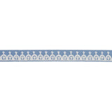 Schumacher Chambray Noelia Embroidered Tape