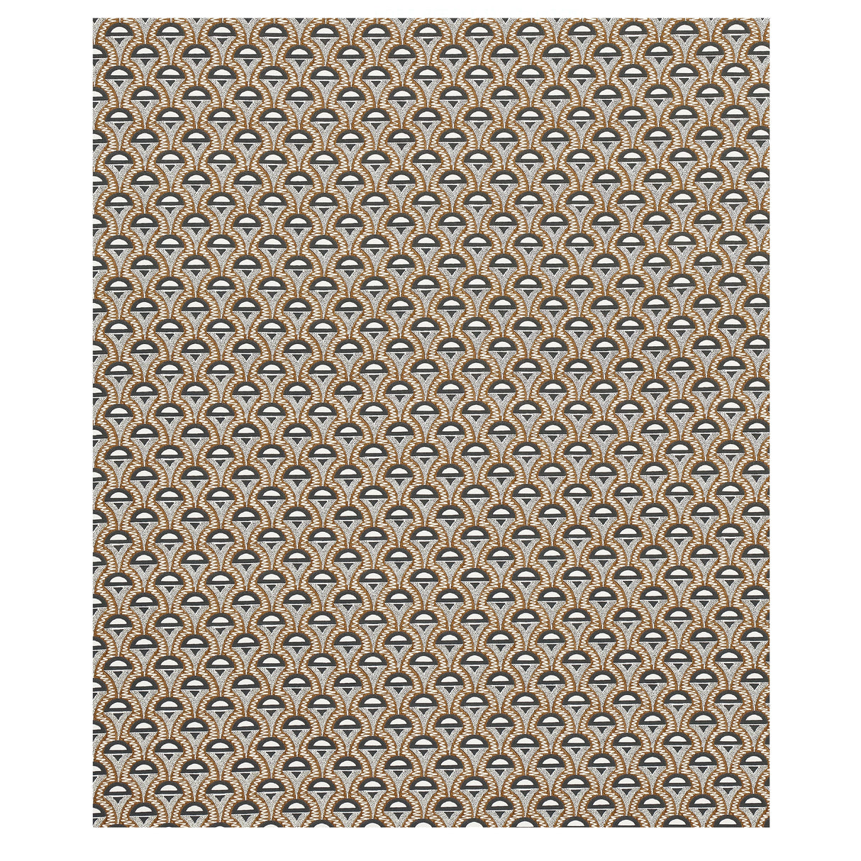 Schumacher Abelino Camel & Black Fabric