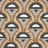 Schumacher Abelino Camel & Black Fabric