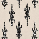 Schumacher Baracoa Embroidery Black Fabric
