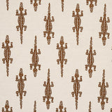 Schumacher Baracoa Embroidery Brown Fabric