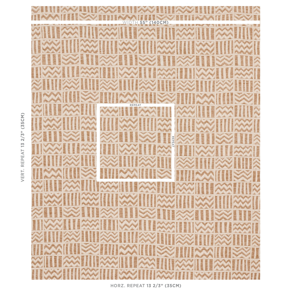 Schumacher Kudu Sand Fabric