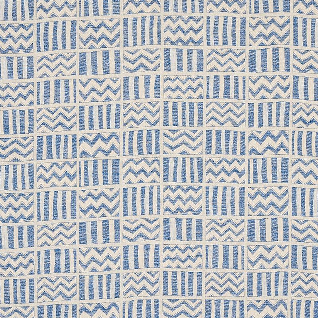 Schumacher Kudu Blue Fabric