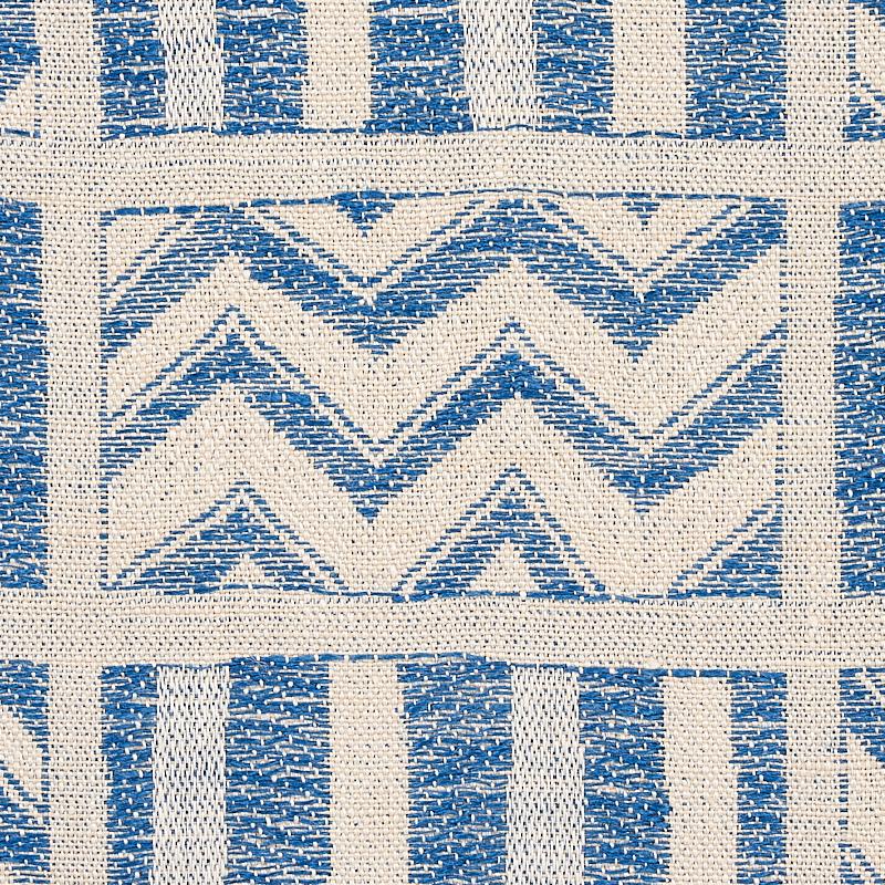 Schumacher Kudu Blue Fabric