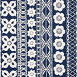 Schumacher Mrs. Howell Indigo Fabric