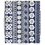 Schumacher Mrs. Howell Indigo Fabric