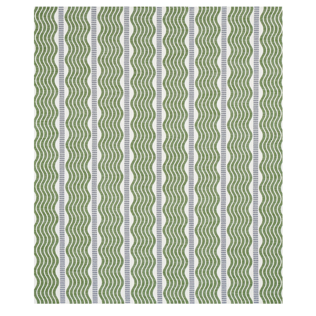 Schumacher Sina Stripe Green Fabric