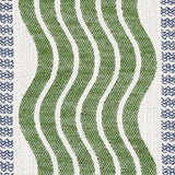 Schumacher Sina Stripe Green Fabric