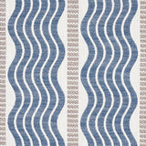Schumacher Sina Stripe Blue Fabric