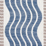 Schumacher Sina Stripe Blue Fabric