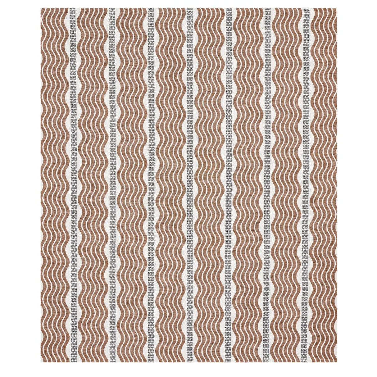 Schumacher Sina Stripe Brown Fabric