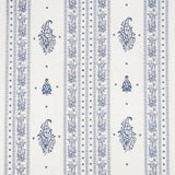 Schumacher Jaipur Linen Embroidery Blue Fabric