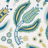 Schumacher Malabar Vine Peacock Fabric