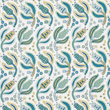 Schumacher Malabar Vine Peacock Fabric