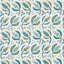 Schumacher Malabar Vine Peacock Fabric