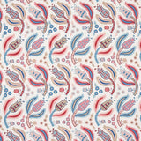 Schumacher Malabar Vine Sky & Rose Fabric