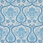 Schumacher Paisley Court Blue Fabric