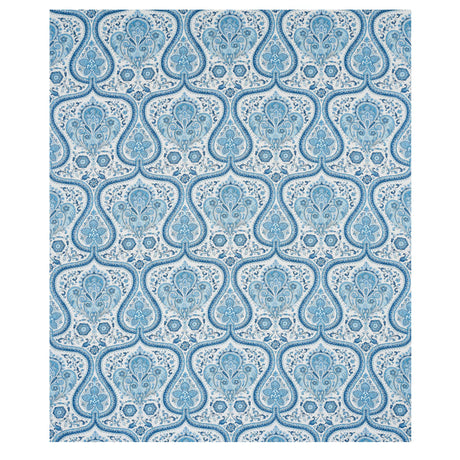 Schumacher Paisley Court Blue Fabric