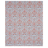 Schumacher Paisley Court Sky & Rose Fabric