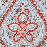 Schumacher Paisley Court Sky & Rose Fabric