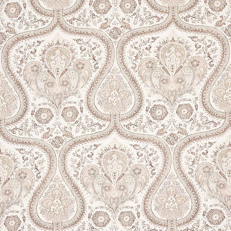 Schumacher Paisley Court Neutral Fabric