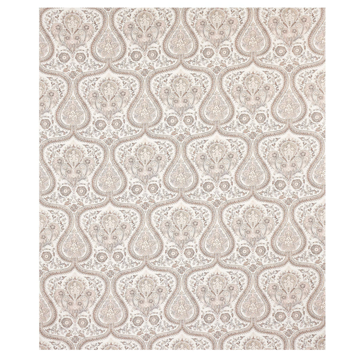 Schumacher Paisley Court Neutral Fabric