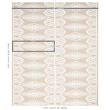 Schumacher Seema Embroidery Ivory On Natural Fabric