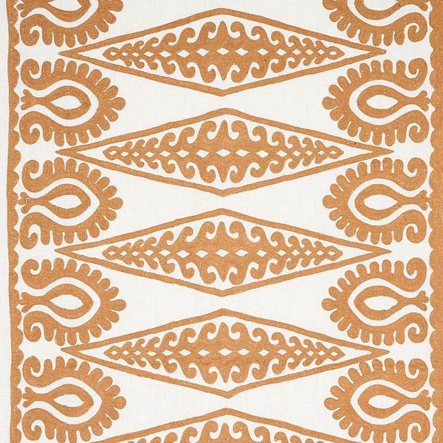 Schumacher Seema Embroidery Gold Fabric
