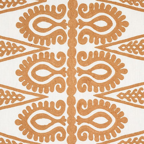 Schumacher Seema Embroidery Gold Fabric