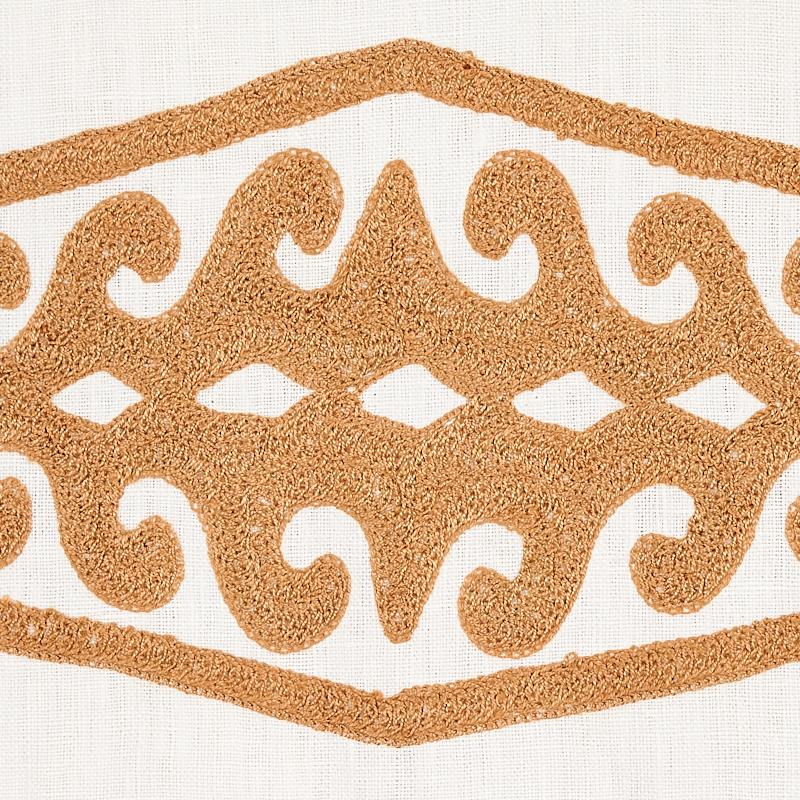 Schumacher Seema Embroidery Gold Fabric