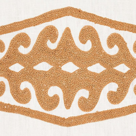 Schumacher Seema Embroidery Gold Fabric