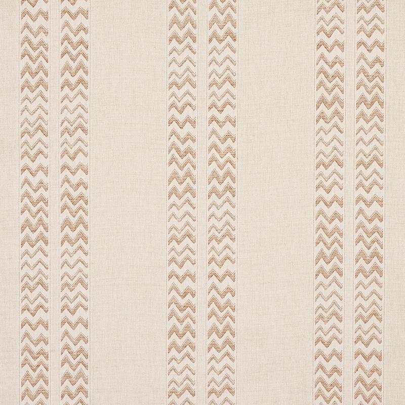 Schumacher Kudu Stripe Sand Fabric
