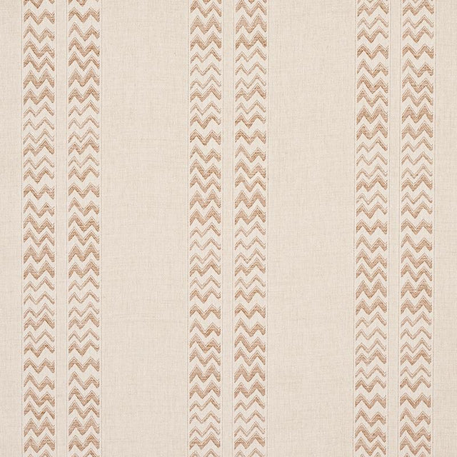 Schumacher Kudu Stripe Sand Fabric