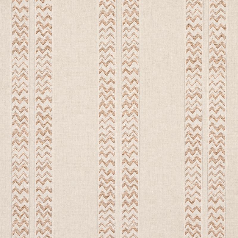 Schumacher Kudu Stripe Sand Fabric