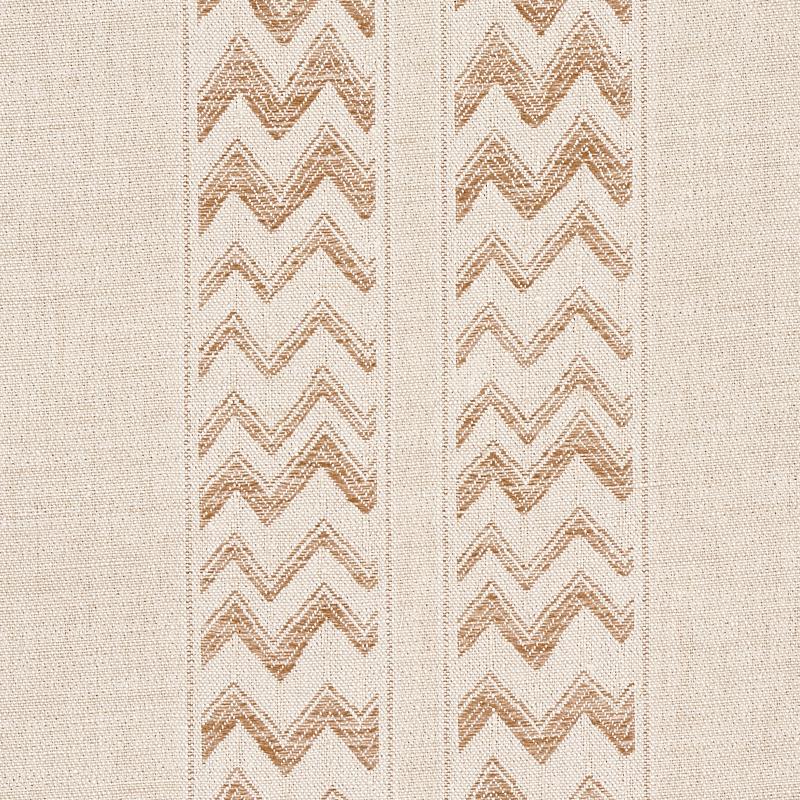 Schumacher Kudu Stripe Sand Fabric