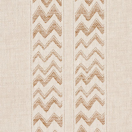 Schumacher Kudu Stripe Sand Fabric