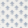 Schumacher Rubia Embroidery Blue Fabric