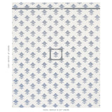 Schumacher Rubia Embroidery Blue Fabric