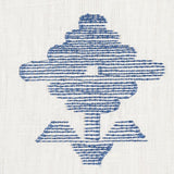 Schumacher Rubia Embroidery Blue Fabric