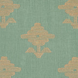 Schumacher Rubia Embroidery Mineral Fabric